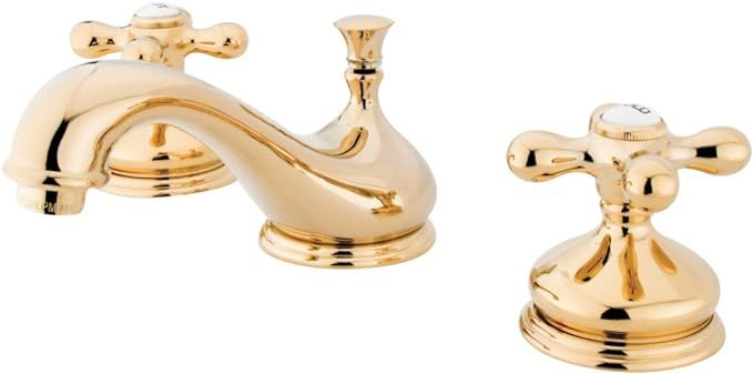 Elements of Design ES1162AX Widespread Lavatory Faucet Cross Handle, Polished Brass | Amazon (US)