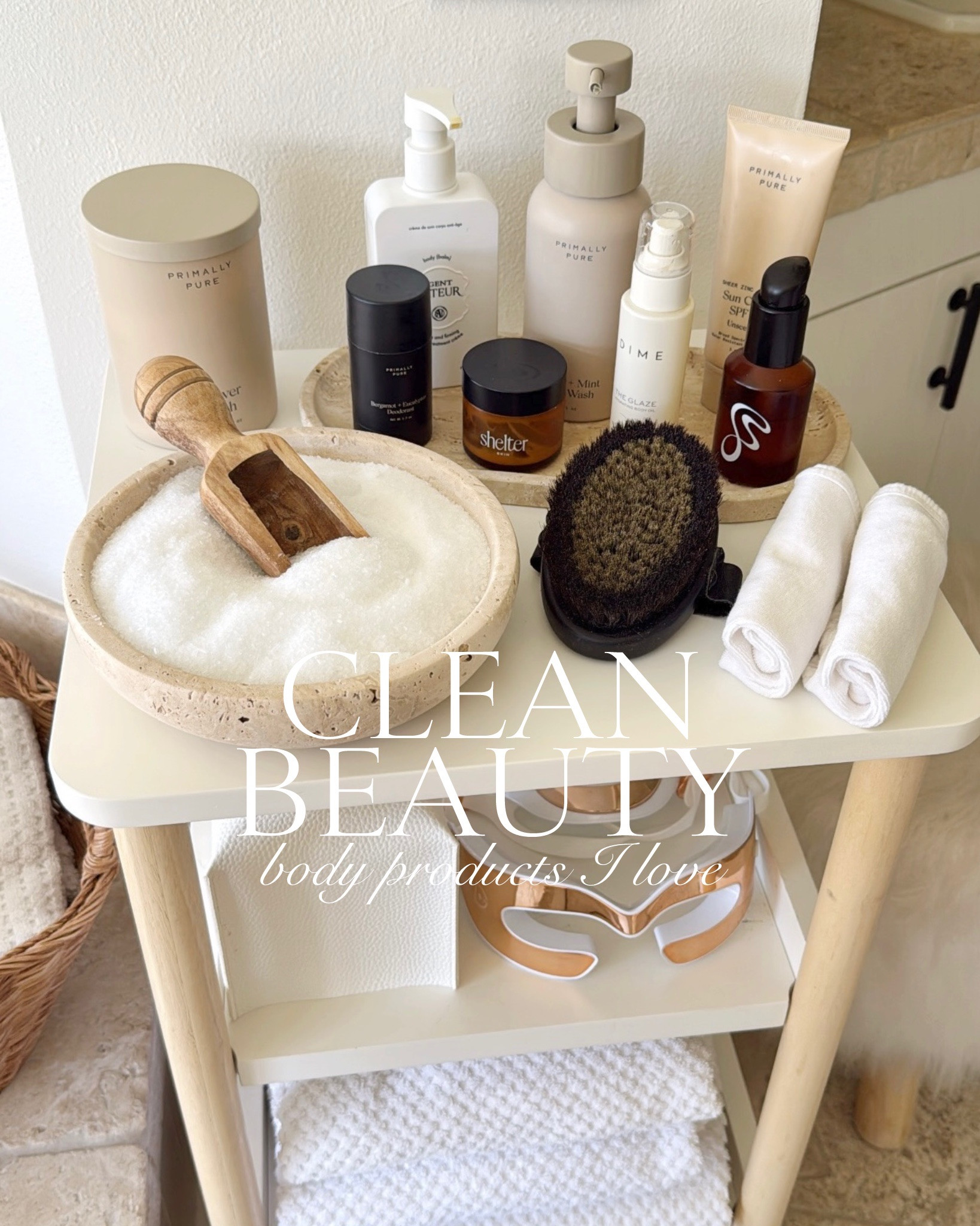 Switching to clean body care is self-care that actually protects your health🧖🏻‍♀️ Your skin is your largest organ and it absorbs up to 60% of what you put on it!! Conventional products are often loaded with hormone-disrupting fragrances, parabens, phthalates, aluminum, and synthetic chemicals that build up over time. Making the non-toxic swap for body care is one of the highest-impact changes you can make for your hormones, lymphatic system, and overall wellness✨

Here are staples I reach for daily and truly love👇🏻
🌿 Clean Deodorant – Actually works without aluminum or baking soda irritation. Smells amazing and keeps me fresh naturally.
🧈 Body Butter – Deeply nourishing w/ tallow, whipped texture that melts into skin and lasts all day.
💧 Body Oil – Lightweight, fast-absorbing, and perfect for locking in moisture + gives that healthy glow.
🧴 Healing Balm – My go-to for dry patches, elbows, cuticles, or anywhere that needs extra love.
🛁 Epsom Salts – Magnesium-rich soak that relaxes muscles, eases stress, and supports detox. Bath ritual essential.
 Clean Body Wash – Gentle, plant-powered, and actually leaves my skin soft instead of stripped.
☀️ Mineral Body Sunscreen – Non-nano zinc, reef-safe, and no white cast worries. Daily protection without the toxins. I use this for the kiddos too! 
☁️ Organic Cotton Wash Cloths – Soft, chemical-free, and reusable. They give a deeper, gentler cleanse without microplastics or rough textures.
🪥 Dry Body Brush – Invigorates circulation, supports lymphatic drainage, and gently exfoliates before the shower.

When you upgrade your body care, you’re not just smelling good or feeling soft — you’re reducing your daily toxic load in one of the most absorbent areas of your body. Small swaps, big impact!!
Which product are you ready to swap first?

#LTKselfcare #LTKBeauty #LTKmorningroutine