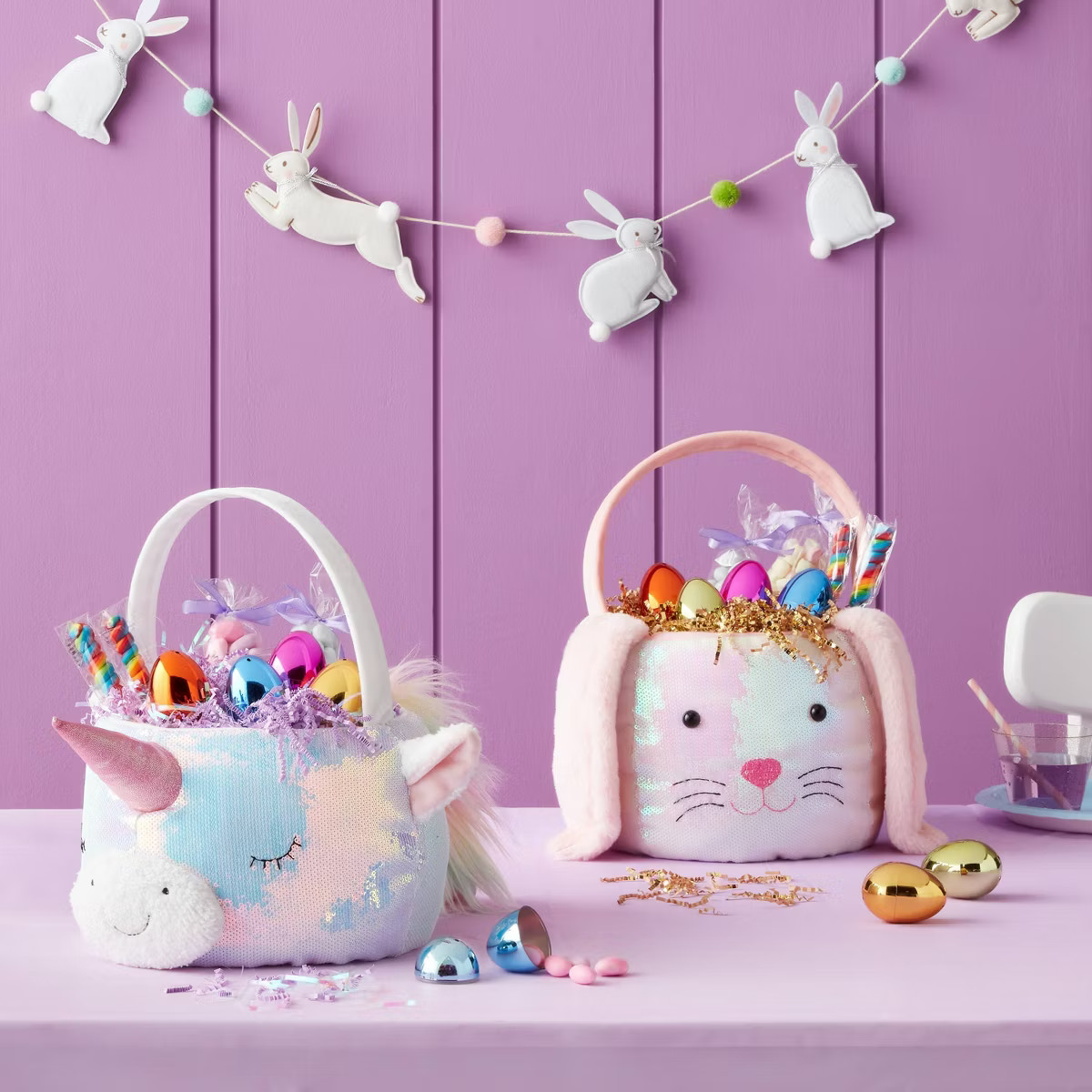 72" Felt Easter Bunnies Decorative Wall Garland - Spritz™ | Target