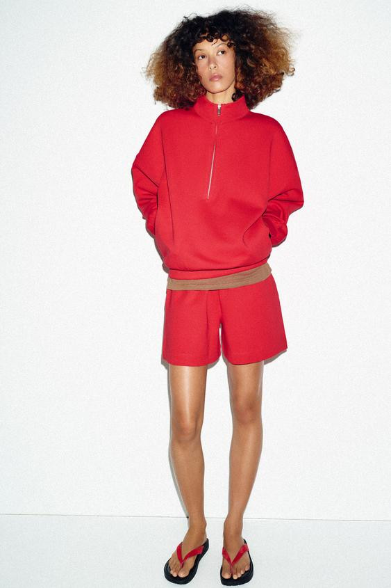 OVERSIZED ZIP-UP SWEATSHIRT | Zara US