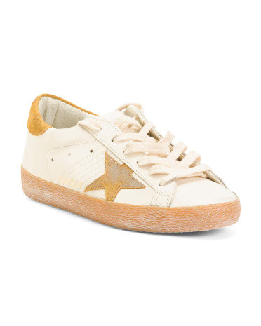 Made In Italy Leather Sneakers | TJ Maxx