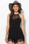 Click for more info about Stylestalker Lover Lace-Hem Romper