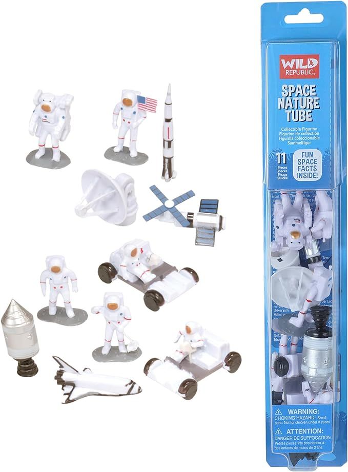 Wild Republic Figures Tube, Outer Space Toys, Shuttle, Astronaut, Space Station, Apollo Spacecraf... | Amazon (US)