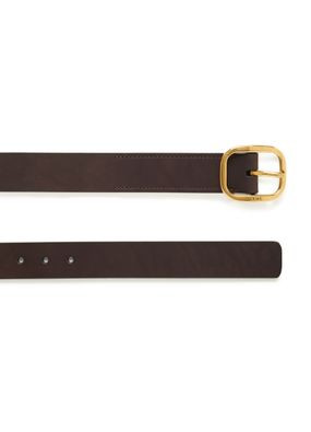 Soft, rounded leather belt | 24S US
