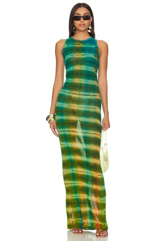 COTTON CITIZEN The Rio Maxi Dress in Clover Tie Dye from Revolve.com | Revolve Clothing (Global)