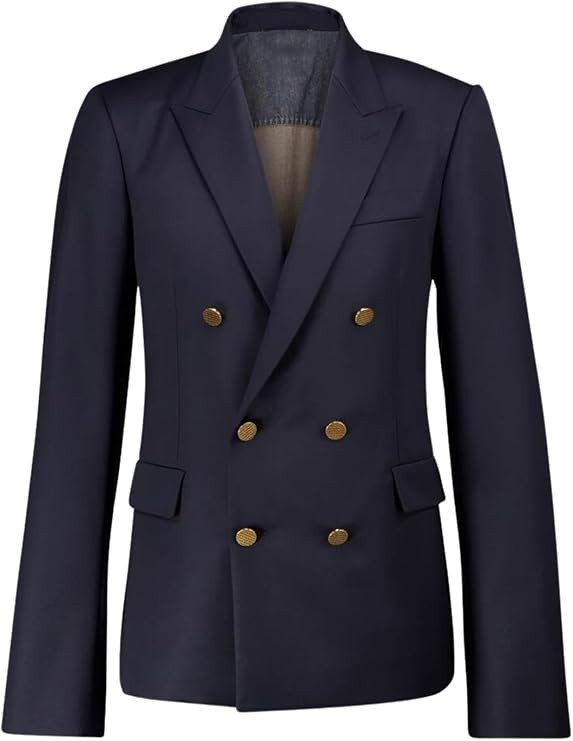 Women's Business Blazer Double Breasted Suit Jacket Work Outgoing Office Lady | Amazon (US)