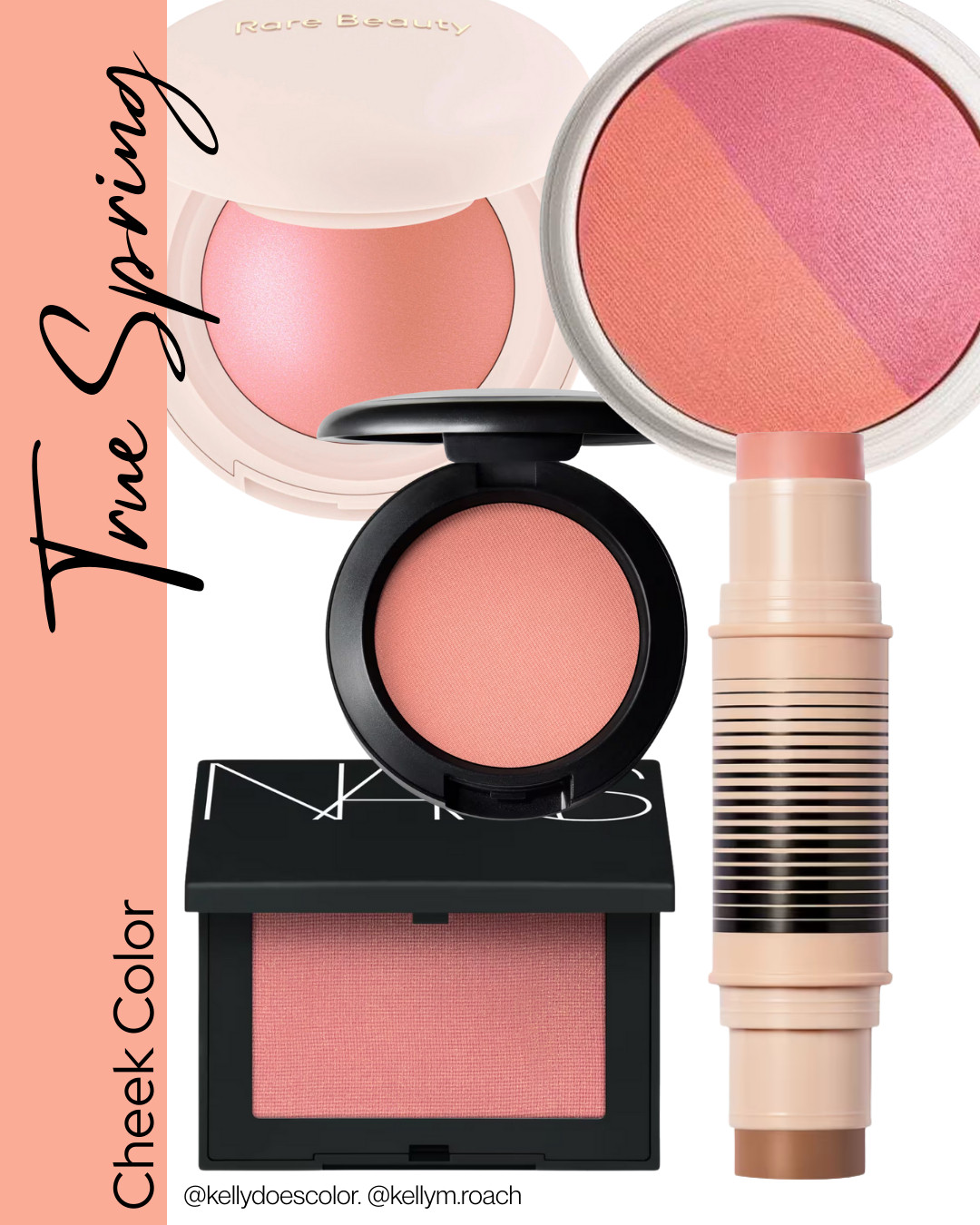 Blush for True Springs should be warm, light, and bright. Peach is the name of the game, with room for warm pinks and light corals. 

 #LTKOver40 #LTKStyleTip #LTKBeauty
