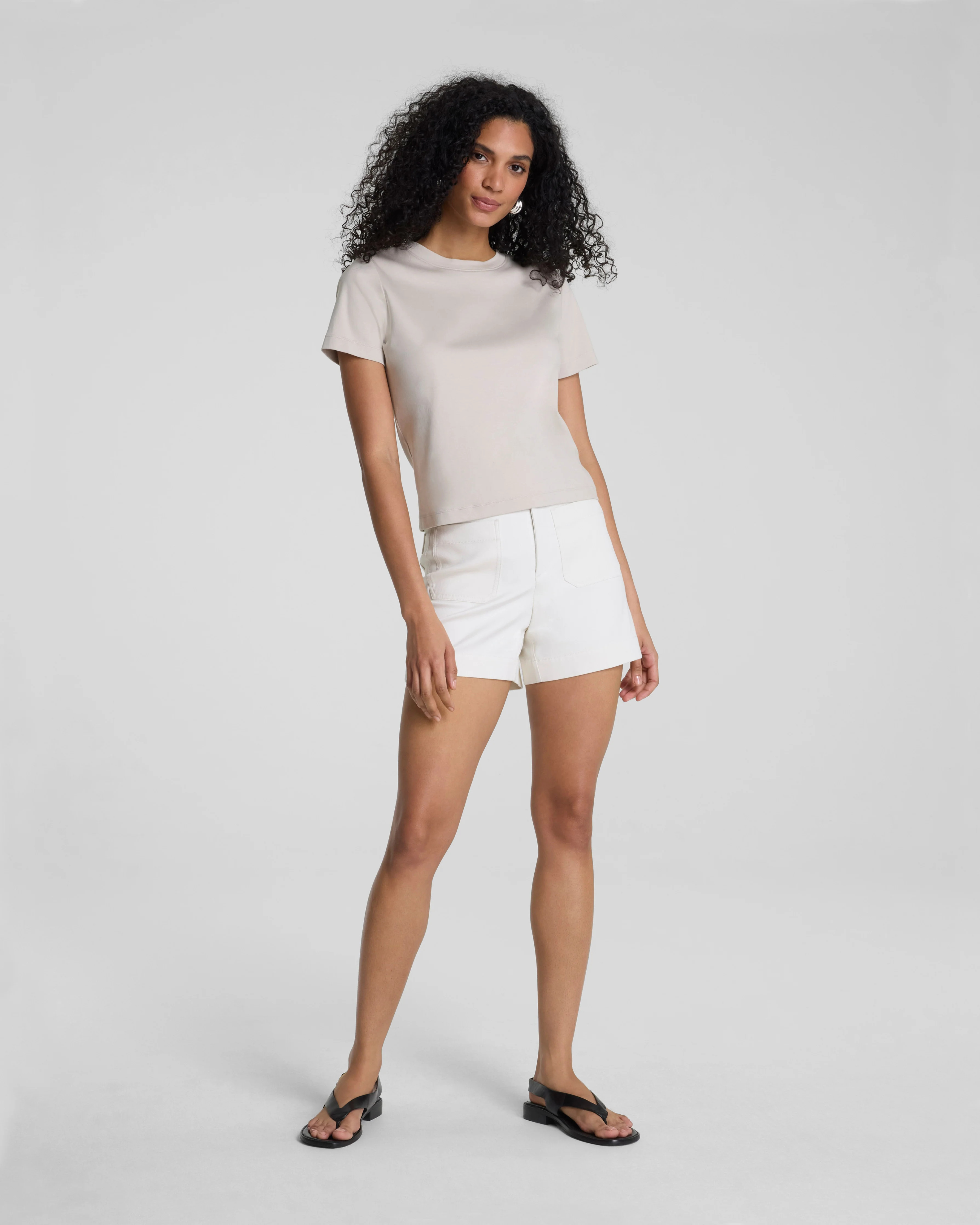 Stretch Twill Shorts with Pockets | SPANXsupersmooth™ 5” Shorts | Spanx