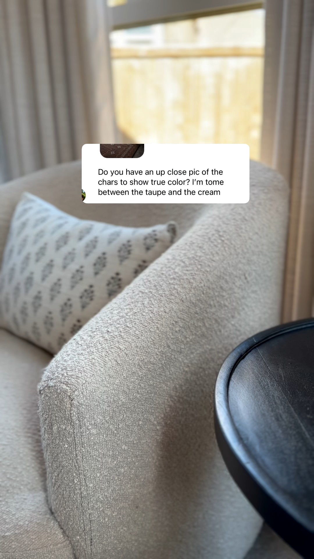 Up close of my Walmart swivel chairs - I love that the taupe adds just a little bit of warmth! 

#LTKHome