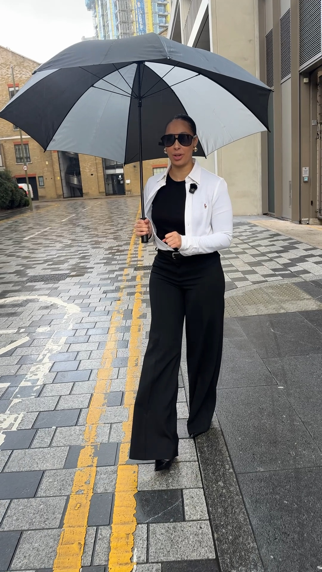 Formal fit on a rainy day and the umbrella worked so well unintentionally with the fit, I couldn’t find the heels but I’ve added alternatives for almost everything that I’m
Wearing to match everyone’s price point 
