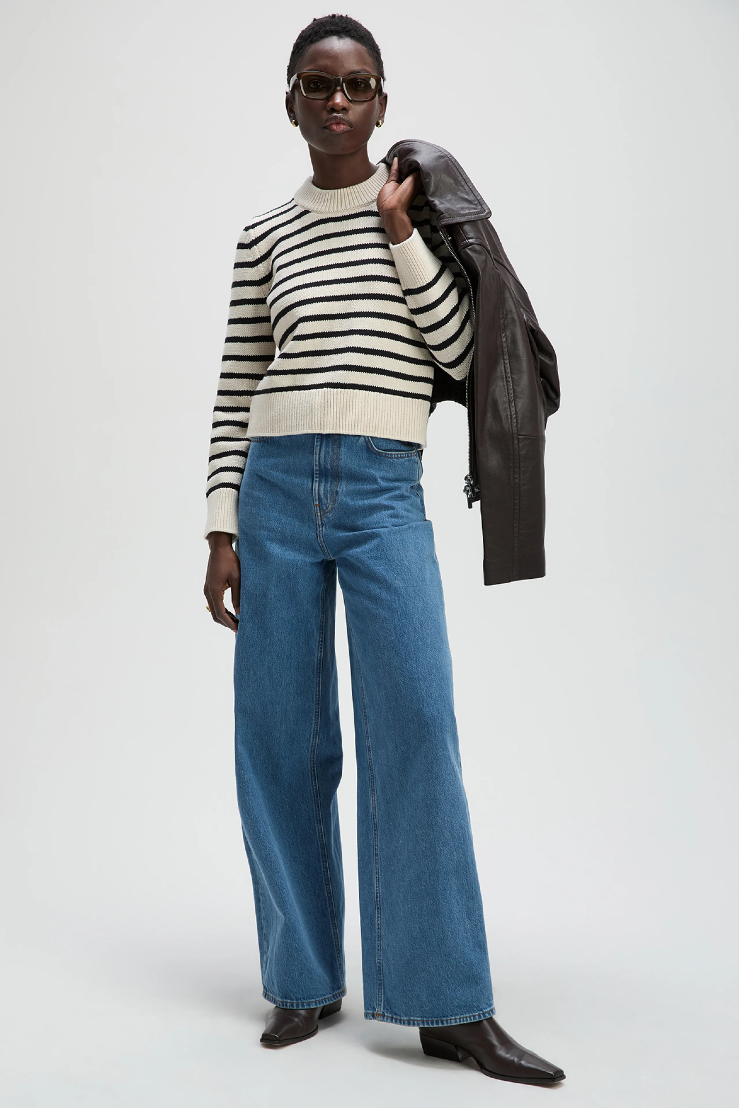 The Favorite Crew in Black & Cream Stripe | Sold Out NYC