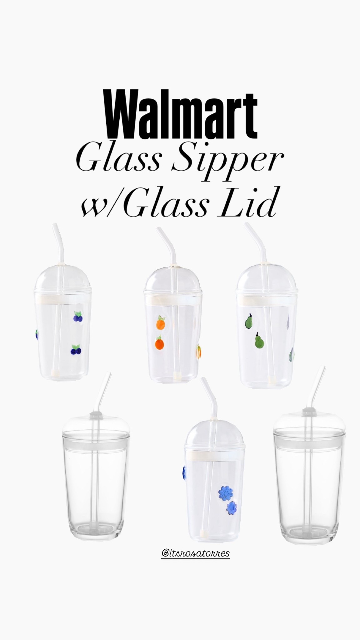 Better Homes & Gardens Glass Sipper Icon with Glass Lid. They are so cute love that a lid comes with it. 

#betterhomes #glasssipper #tumblers #walmart #drinks #smoothiesglasscups 

#LTKHome #LTKSeasonal #LTKmorningroutine