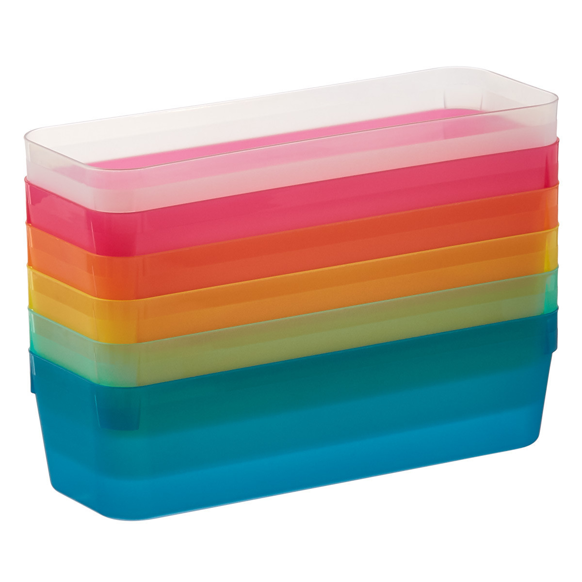 3-Tier Cart Multicolor Organizer Trays | The Container Store