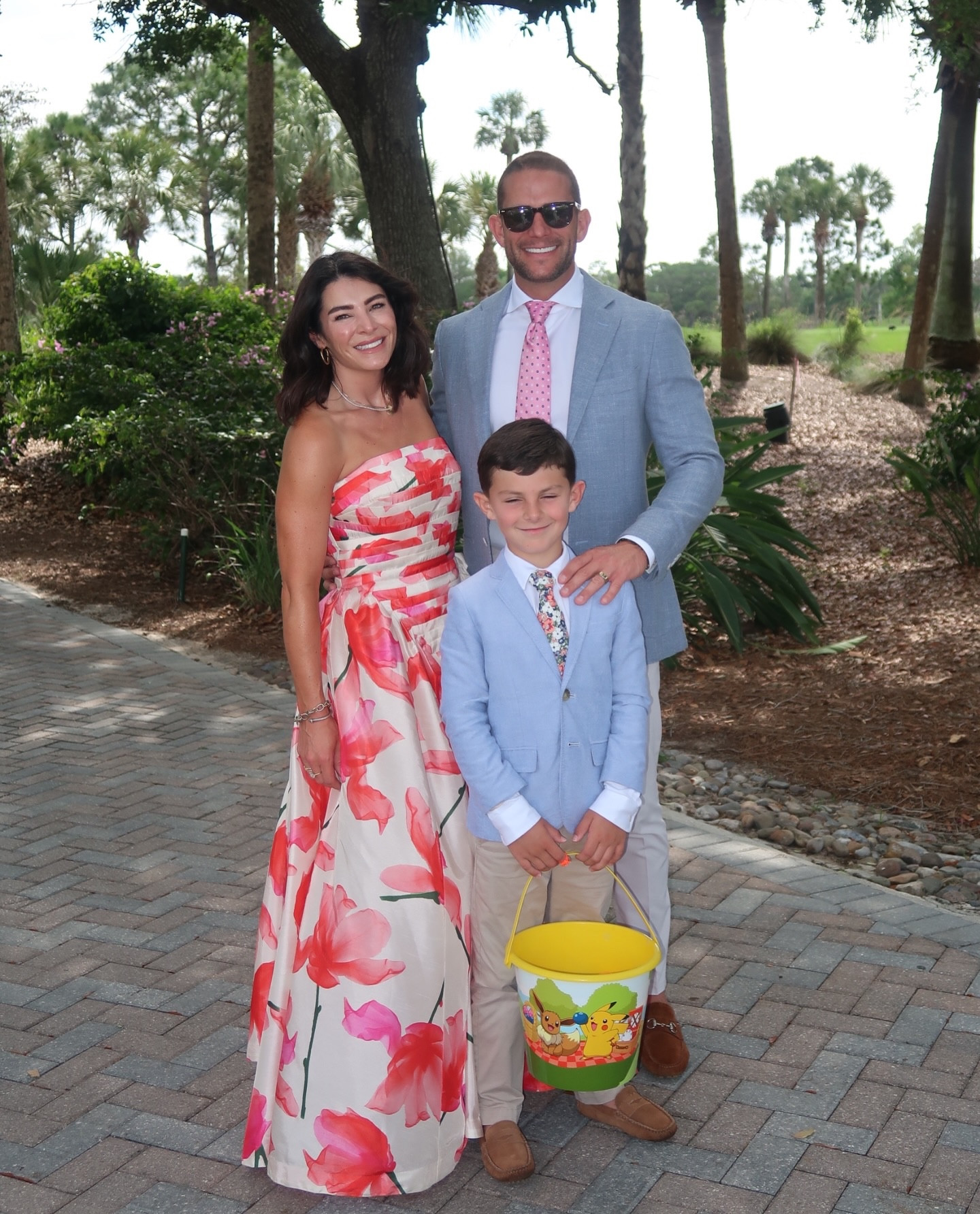 Easter 2026. 🐰 I will forever be in awe of egg hunts under the palm trees and Lolo’s ability to always find a good skinny marg. 

Dress is @nuuly 
Beach hats are in LTK! 🏖️