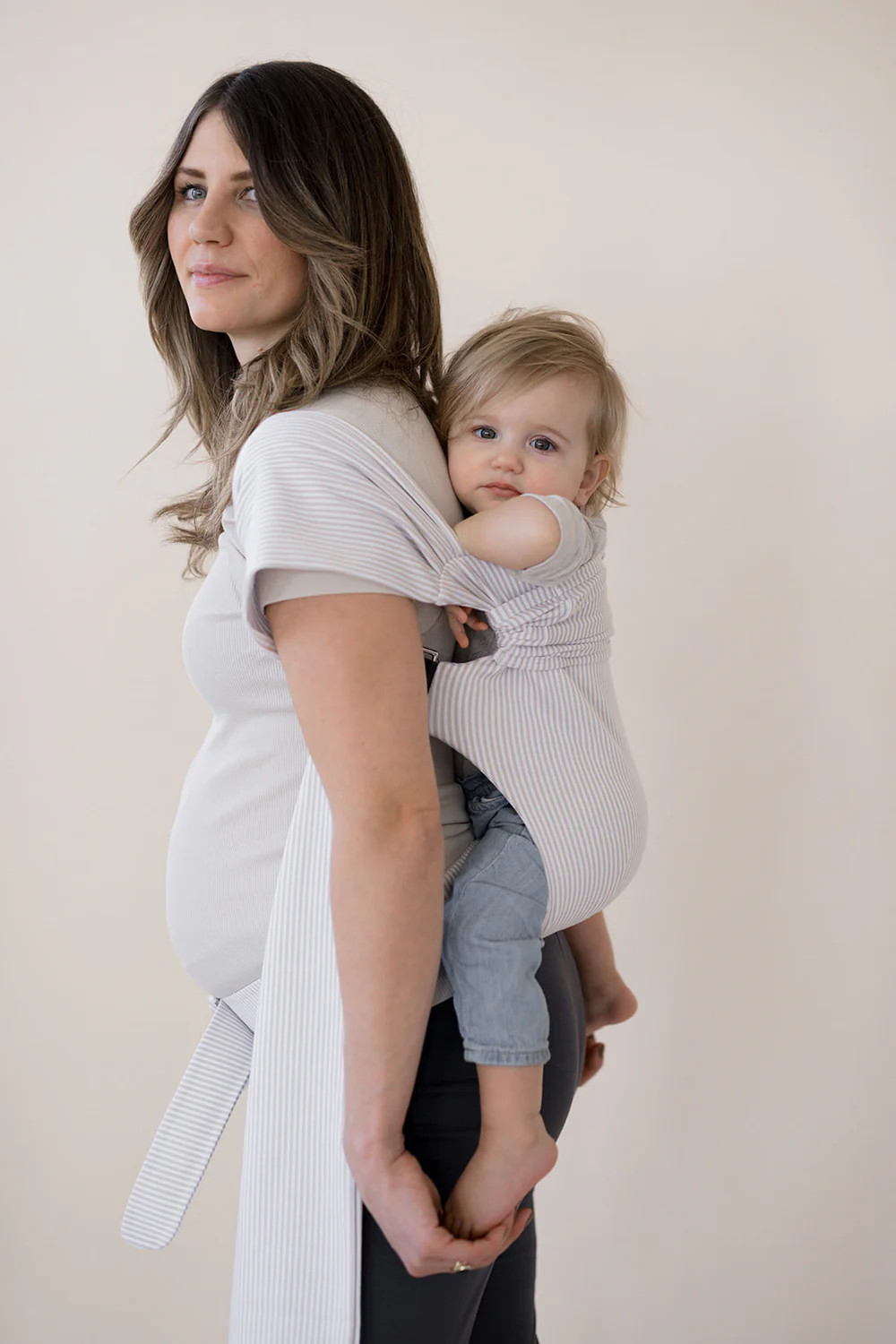 Simple Wrap | Oatmeal Stripe - Final Sale | Lalabu