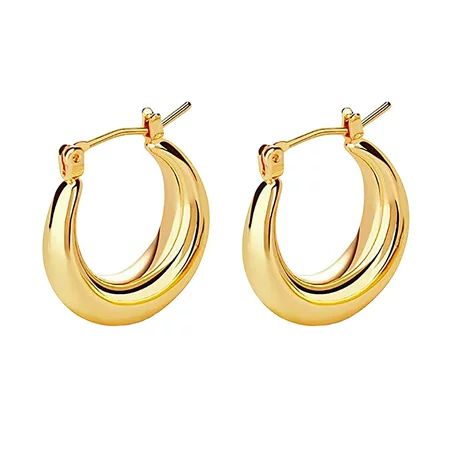 Earrings for Women Gold Hoop Earrings for Women Cute Fashion Earrings Minimalist Jewelry Gift Alloy  | Walmart (US)