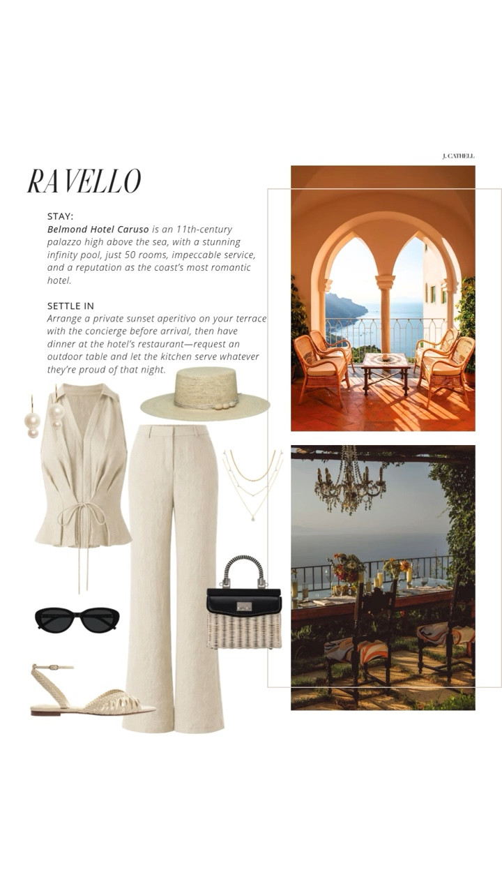 The Amalfi Coast, done right 🇮🇹✨

This is the trip—the one you think about for years. Ravello, Positano, Capri… private boats, unforgettable dinners, and the kind of views that don’t feel real. Every detail planned, every moment intentional.

Sharing the looks I’d pack for it all—from elevated day outfits to dinners that deserve something special. Save this for your dream trip and tap to shop. 🤍#AmalfiCoast #ItalyTravel #LuxuryTravel #VacationStyle #EuroSummer #

#LTKOver40 #LTKTravel #LTKootd