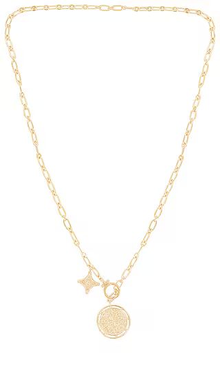 Maya Coin Clasp Lariat Necklace | Revolve Clothing (Global)