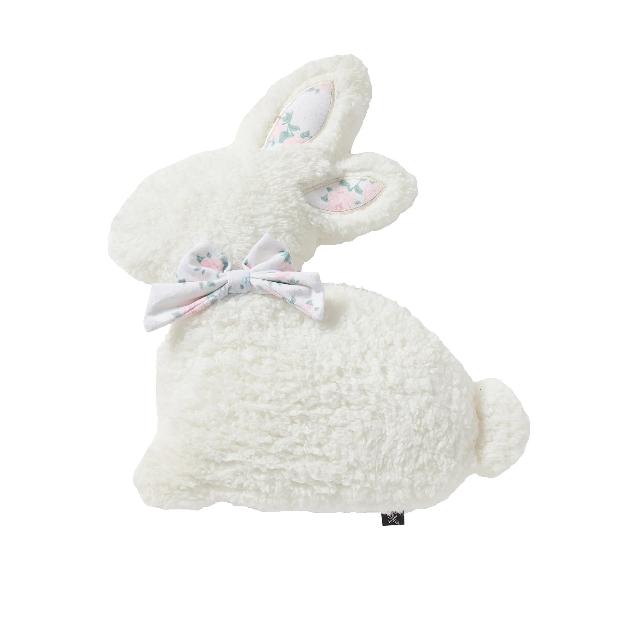 My Texas House 14" x 16" Ivory Sherpa Bunny Shaped Toy Pillow | Walmart (US)
