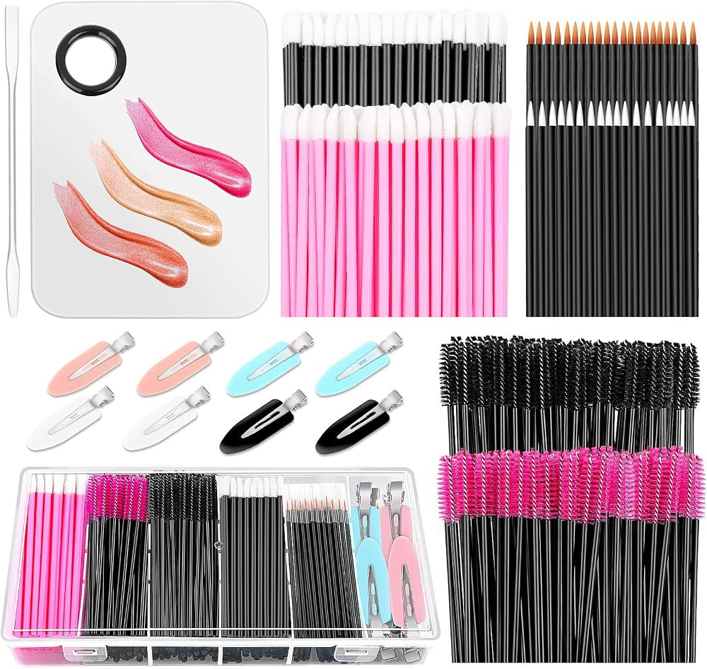 Disposable Makeup Applicators Kit, Shynek Makeup Mixing Tray with Disposable Makeup Accessories T... | Amazon (US)
