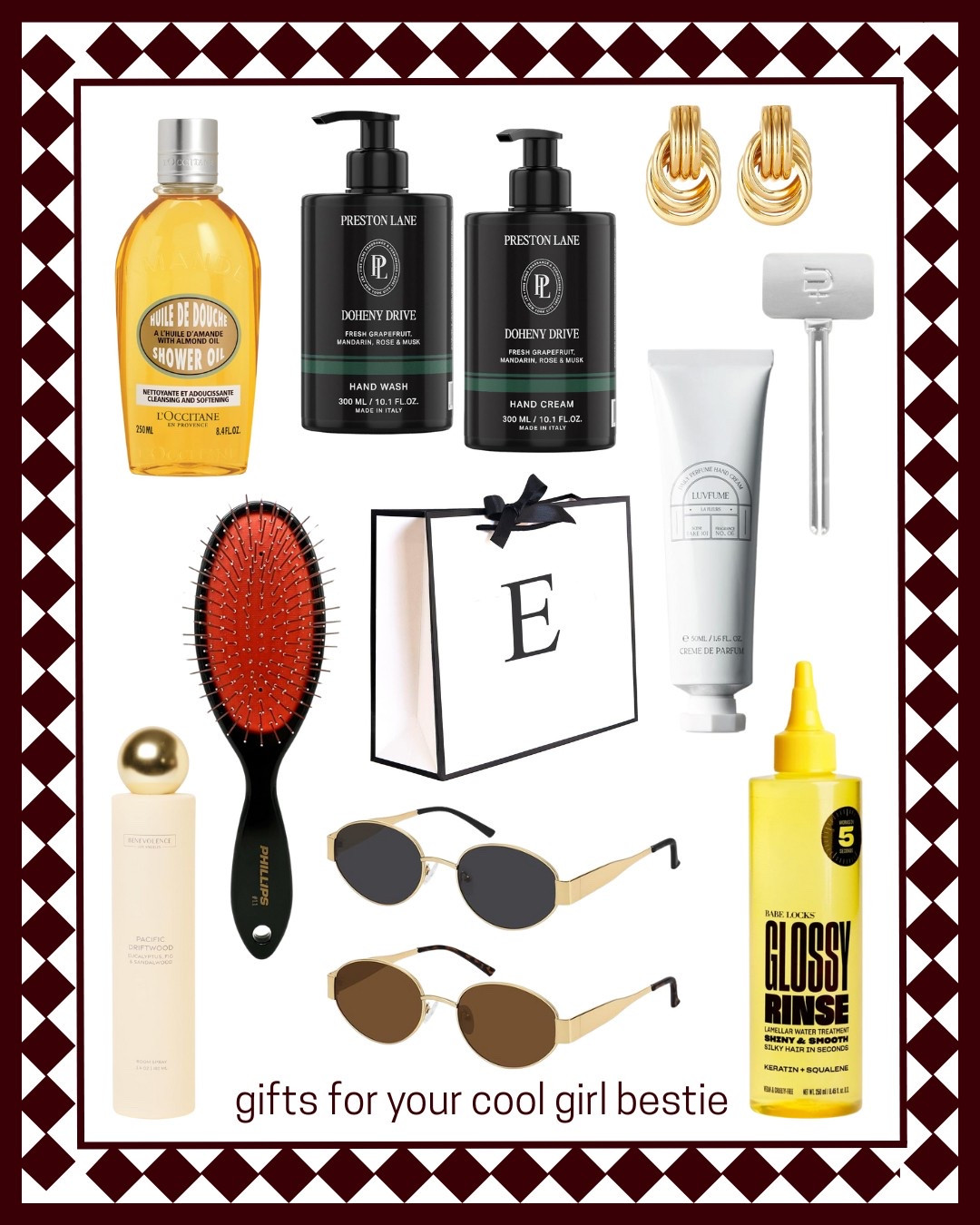 Shop this gift idea for your cool girl bestie!  I actually gifted all of this to my bestie for her birthday!  I love the personalized gift bag, and these are a few of my favorite beauty and fashion items!  

#LTKSeasonal #LTKFindsUnder100 #LTKGiftGuide