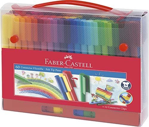 Faber-Castell 155560 Felt-Tip Pen Connector in Case 60 Pieces | Amazon (US)