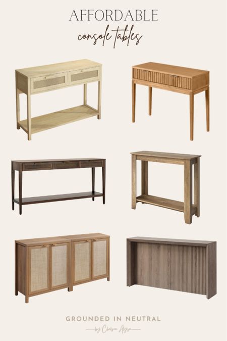 These console tables from Amazon and Wayfair are perfect for entryways and living areas. They’re affordable too! I’m loving all the different neutral shades and finishes. 

#LTKStyleTip #LTKHome