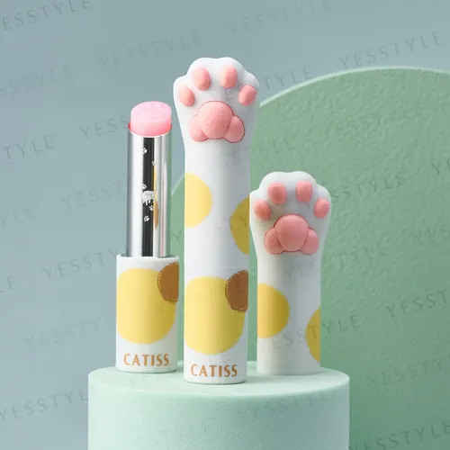 CATISS - Tortoiseshell Cat Paw Lip Balm Berry Flavor & Natural Pink | YesStyle Global