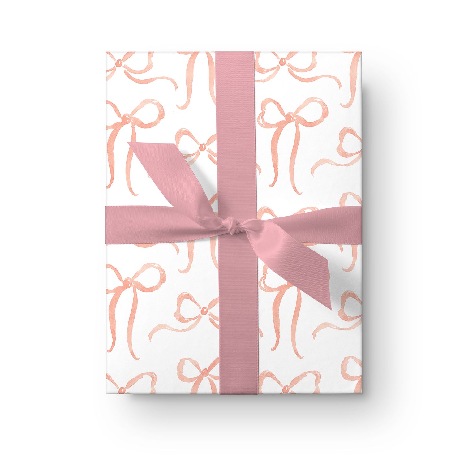 French Bows Watercolor Wrapping Paper Sheets — Simply Jessica Marie | Simply Jessica Marie