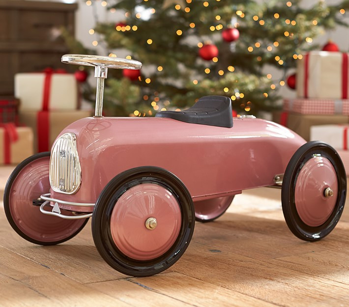Metallic Pink Race Car Ride-On | Pottery Barn Kids