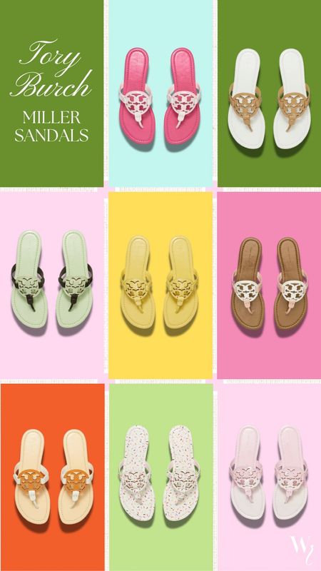 Tory Burch Miller Sandals limited edition new colors 

#LTKStyleTip #LTKFindsUnder50 #LTKSaleAlert
