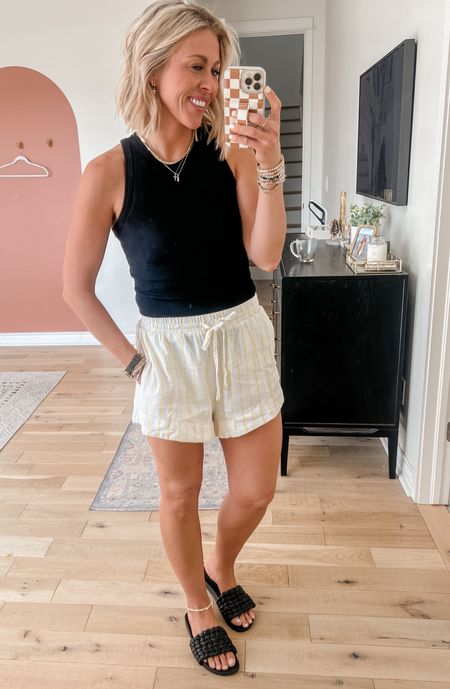 Wearing medium is the tank
Wearing small in the shorts—come in lots of colors. 
Target outfit!

Follow Sarah Joy for more target finds. 

#LTKstyletip #LTKunder50