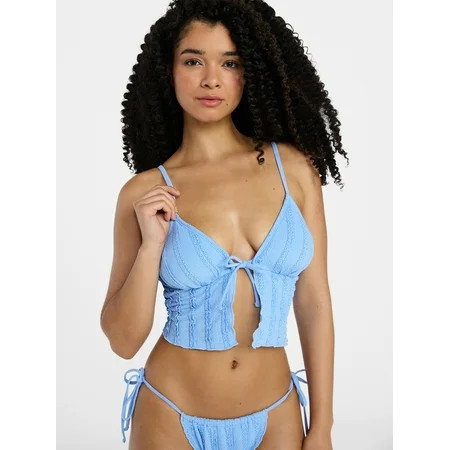 No Boundaries Femme Lace Flyaway Tankini, Women’s XXS-XXL | Walmart (US)