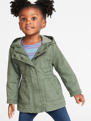 Hooded Twill Jacket for Toddler Girls | Old Navy US