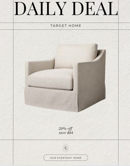 Targets daily deal on their best selling accent chair! 

Living room, bedroom, our everyday home 

#LTKfindsunder100 #LTKsalealert #LTKhome