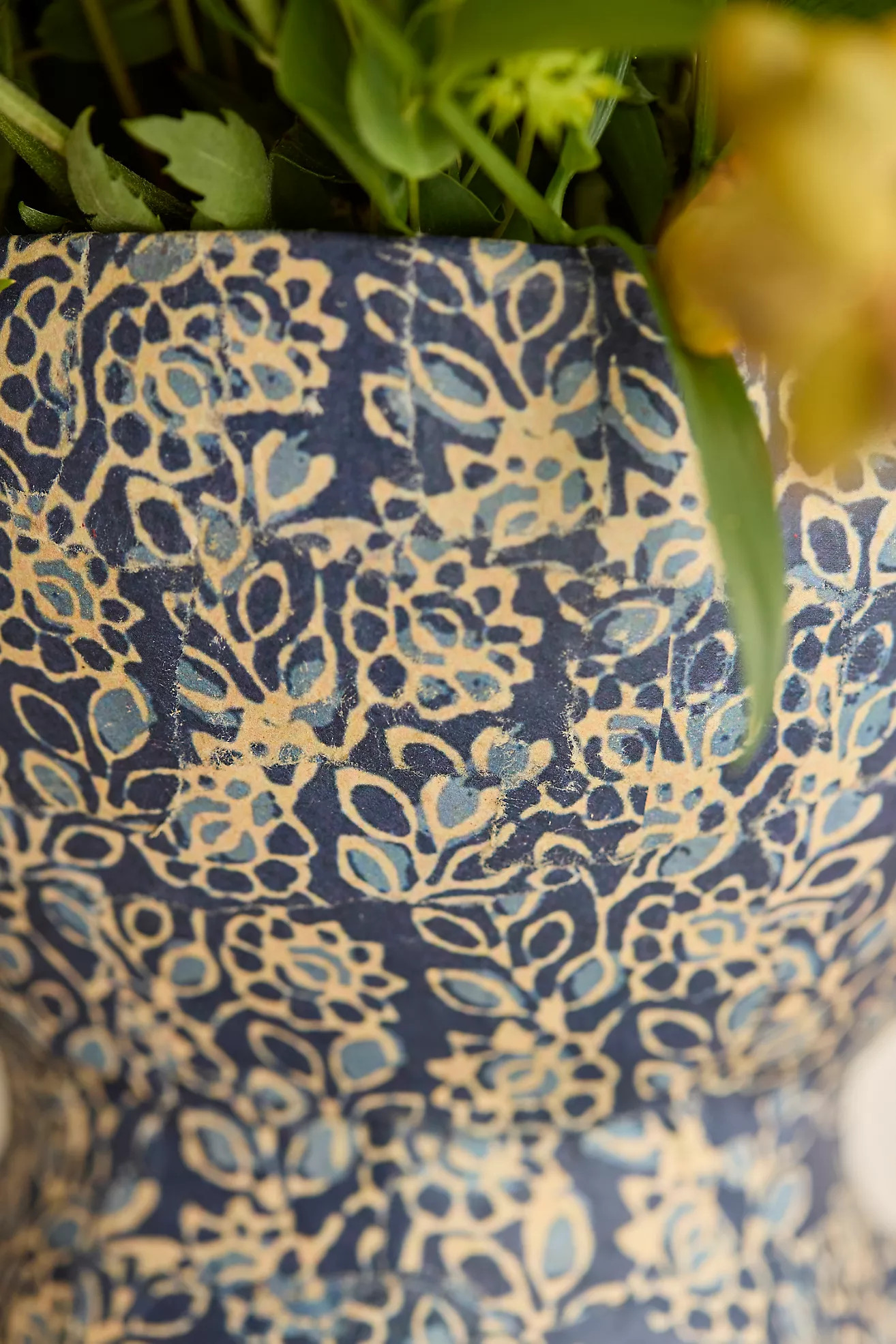 Papier Mache Decorative Bowl, Blue | Anthropologie (US)