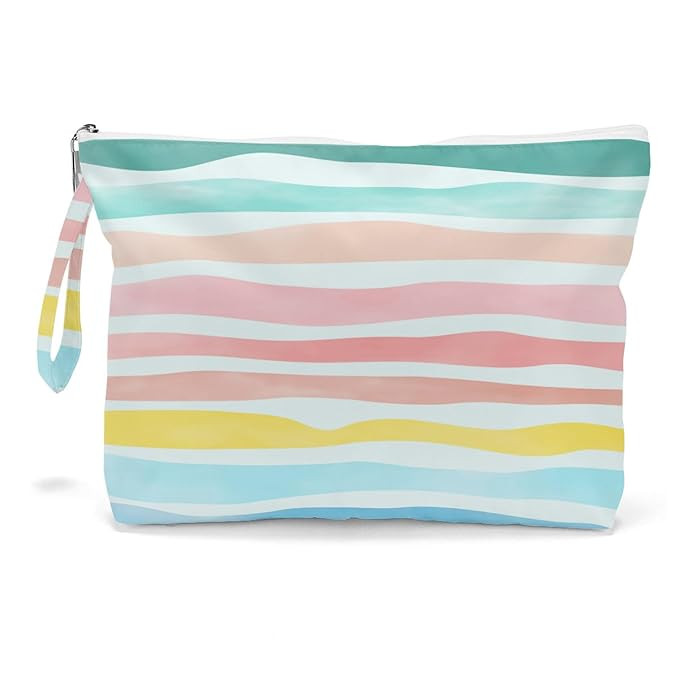 Fokongna Wet Dry Bag – Waterproof Travel Bag, Large Zipper Pouch for Swimsuits, Diapers, Toilet... | Amazon (US)