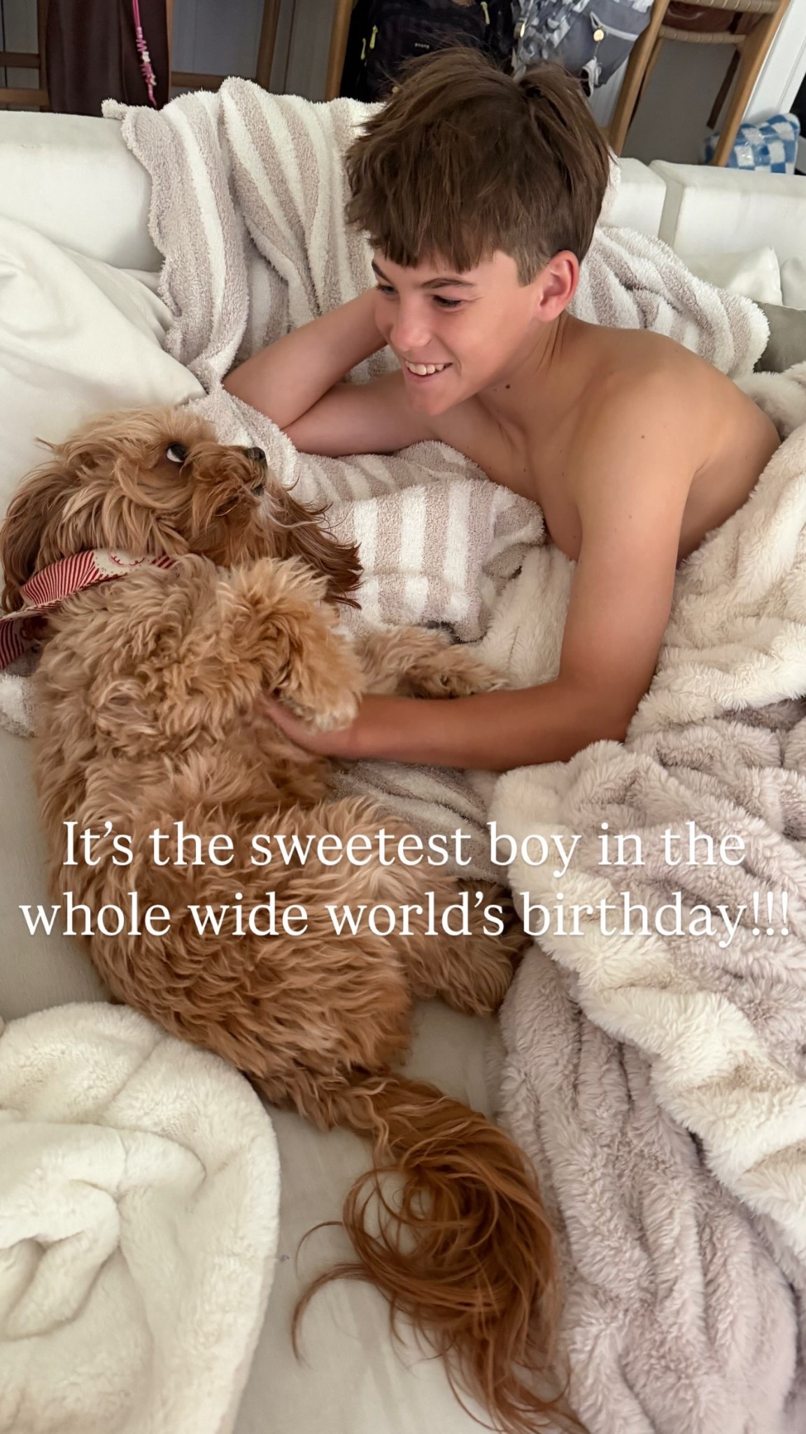 It’s the sweetest boy in the whole wide world’s birthday!!!