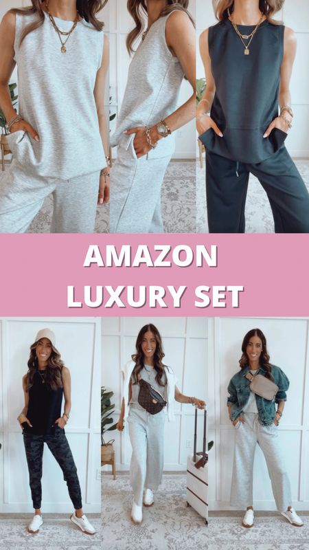 ✨I can’t believe this two piece set is Amazon and currently marked down!!! It feels super luxurious with the soft and stretchy knit. 

Size down if in-between sizes. I’m wearing a xsmall. 

#airportoutfit #traveloutfit #springoutfit #summeroutfit

#LTKfindsunder100 #LTKstyletip #LTKfindsunder50