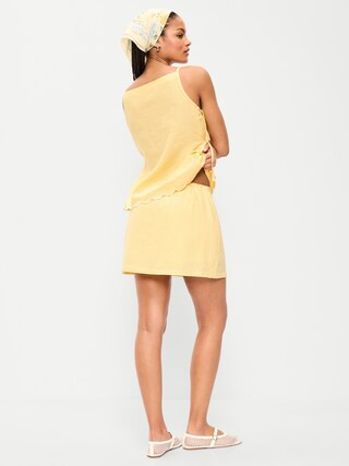 Linen-Blend Micro Skort | Old Navy (CA)