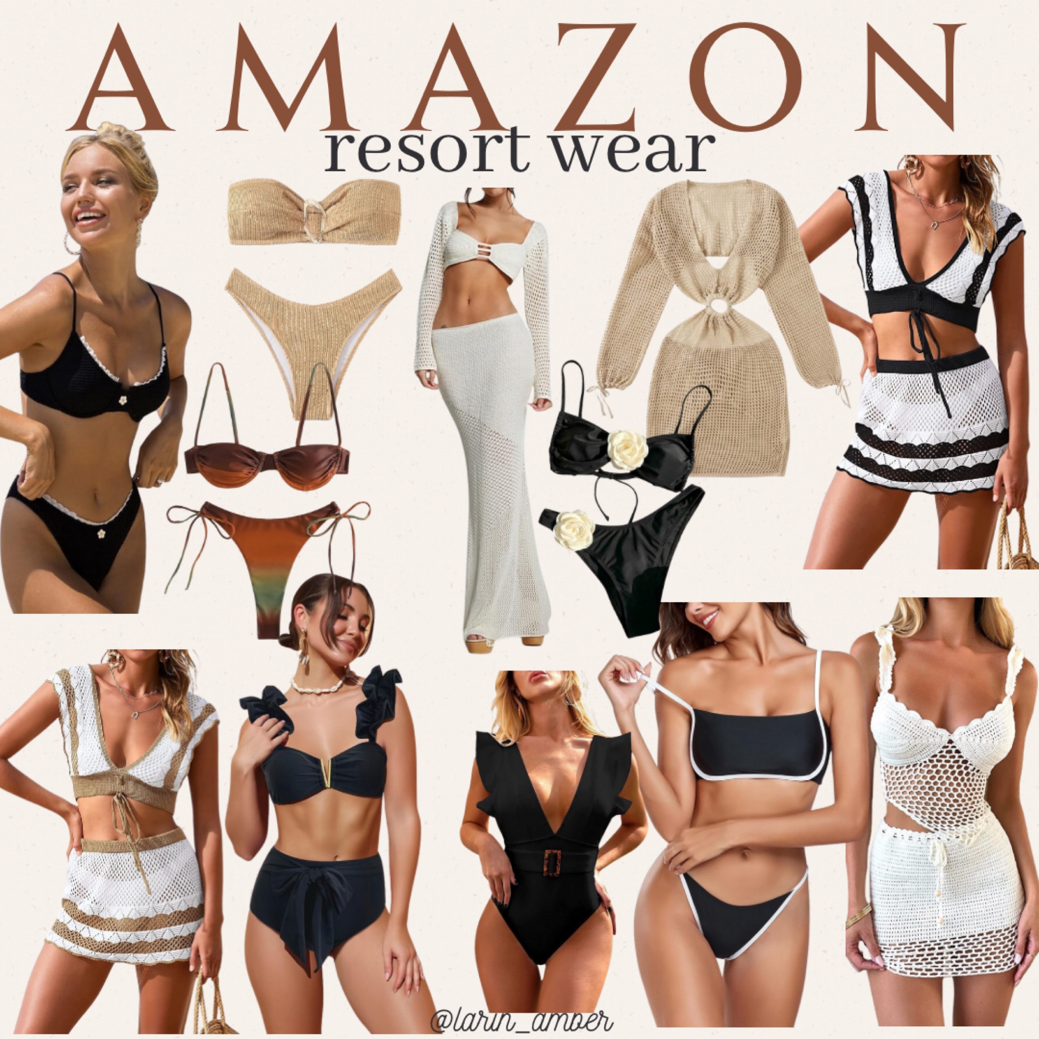 Resort wear & vacation outfits from Amazon / beach outfit / swim / cover up / two piece sets / neutral outfit 



#LTKstyletip #LTKtravel #LTKswim