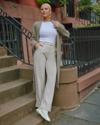 Cuffed Hem Tailored Wide Leg Pant | Abercrombie & Fitch (US)