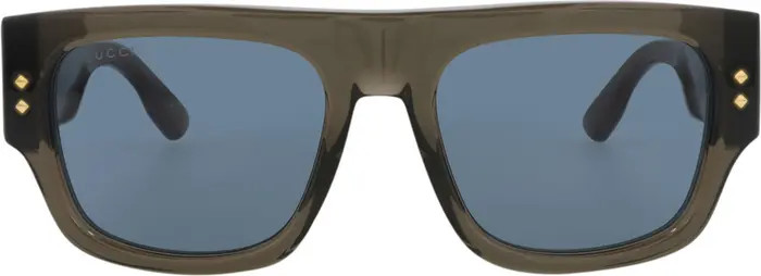 Gucci Novelty 54mm Rectangular Sunglasses | Nordstromrack | Nordstrom Rack
