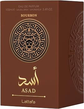 Lattafa Asad Bourbon for Unisex Eau de Parfum Spray, 3.4 Ounce / 100 ml | Amazon (US)