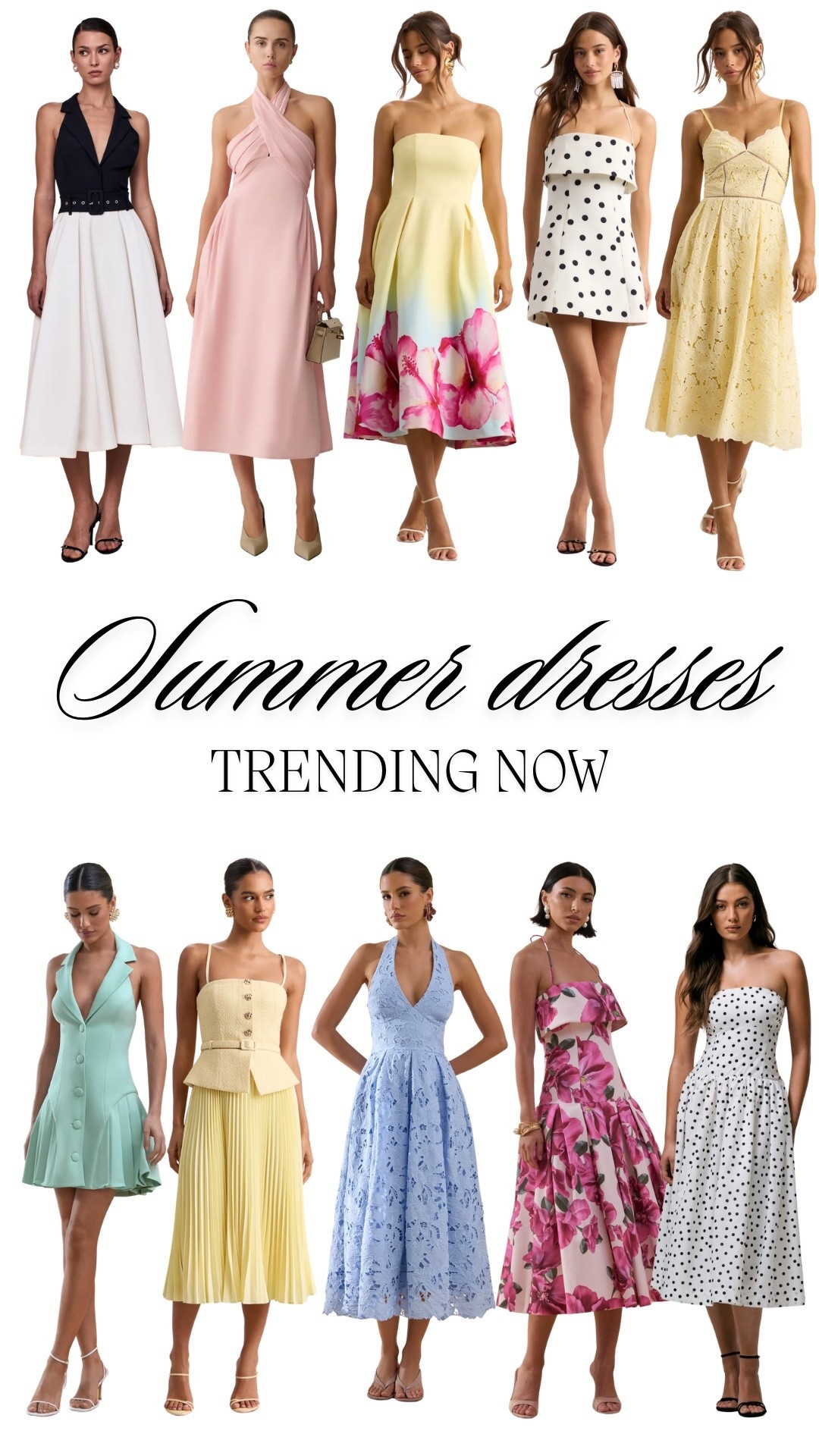 Follow my shop irenecheshin on the @shop.LTK app to shop this and all my other posts, or head to my Link in Bio or Stories ✨

The ultimate edit of feminine, romantic summer dresses from Meshki and Club London 🤍

Think soft silhouettes, elegant fits, romantic details, butter yellow tones, dreamy blues, classic reds, soft neutrals, and chic greens — the kind of dresses that make you feel effortlessly feminine and confident all summer long.

Perfect for:
• summer wedding guest dresses
• romantic summer outfits
• feminine vacation style
• girls’ brunch looks
• Italy & Europe summer fashion
• luxury resort wear
• bridal events & bridesmaid inspiration
• elegant date night outfits

These dresses are classy, timeless, flirty, and perfect for that soft luxury summer aesthetic ✨☀️

Which look is your favorite?

#LTKdresses #LTKsummer #LTKdatenight
