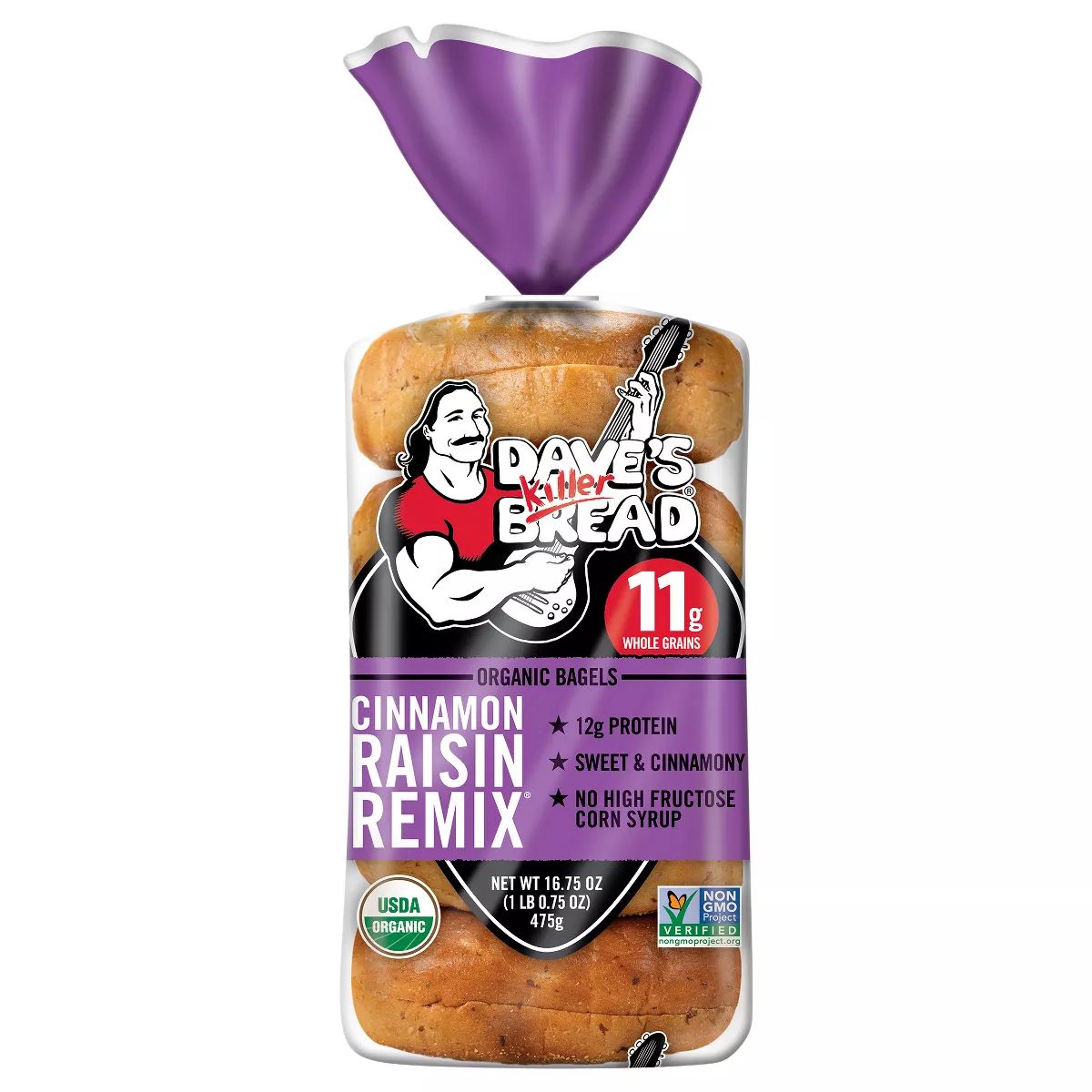 Dave's Killer Bread Organic Cinnamon Raisin Remix Bagels - 16.75oz | Target
