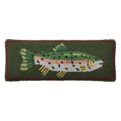 Camp Wandawega Trout Wool Hook Throw Pillow | Wayfair North America