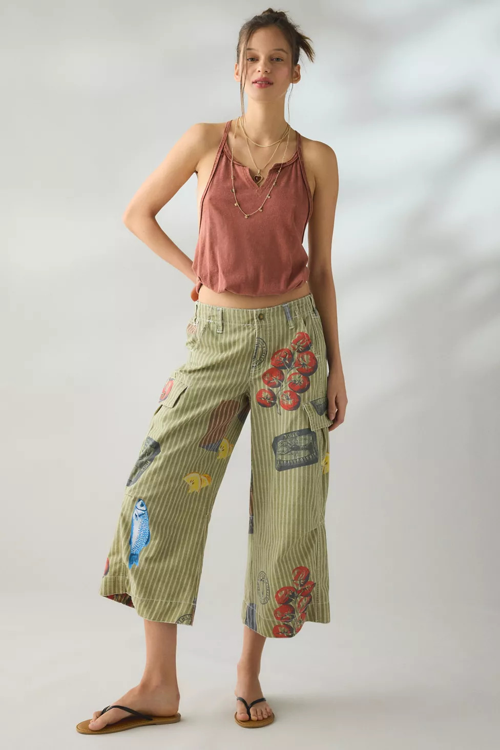 BDG A Cut Above Cropped Wide Leg Pant | Urban Outfitters (US and RoW)