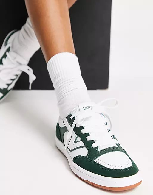 Vans Lowland trainers in green/white | ASOS (Global)