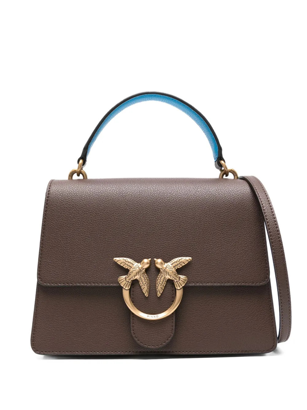 PINKO Love Birds tote bag - Brown | Farfetch Global